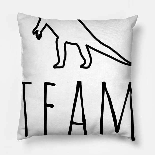 Team Herbivore Pillow by uncommontee