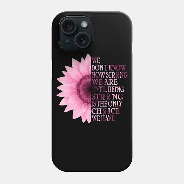 strong multiple myeloma survivor sunflower t shirt gift Phone Case by aaltadel