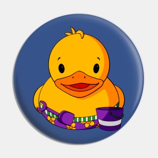 Beach Rubber Duck Pin