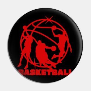 Basketball Red Pin