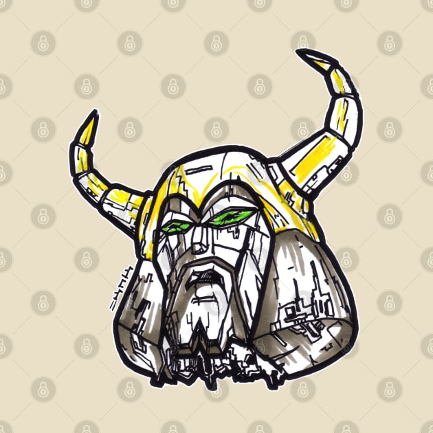 Transformers the Movie - Unicron Head in Space by sketchnkustom