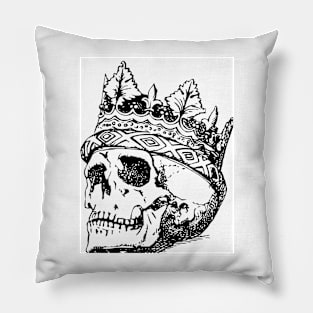 King Skull Pillow