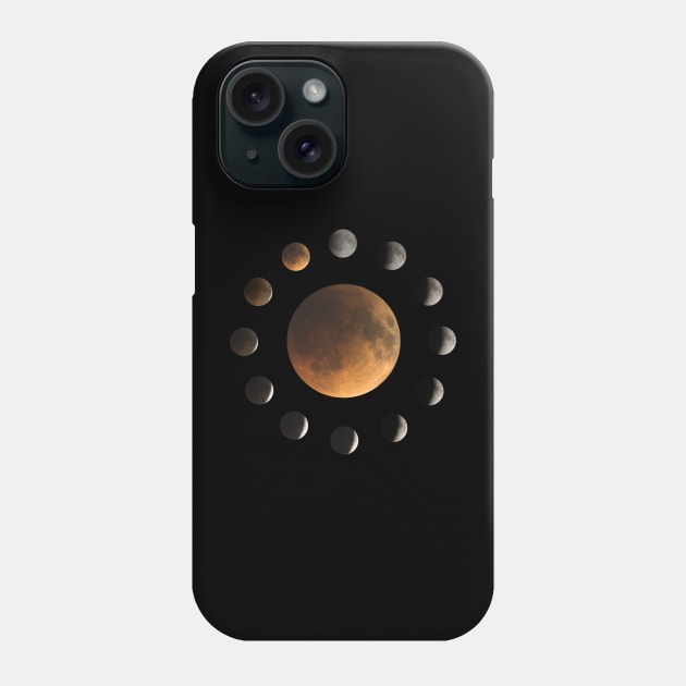 Lunar eclipse Phone Case by StarlightHunter.com