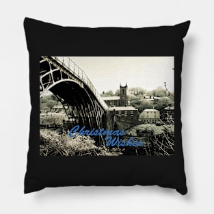 Christmas Wishes Ironbridge Village Pillow