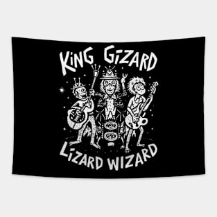 The King Gizard And Wizard Lizard Tapestry