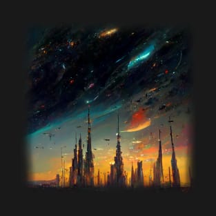 Space City Artwork T-Shirt