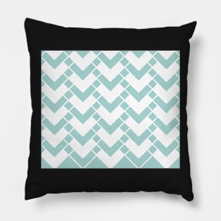 Abstract geometric pattern - blue and white. Pillow