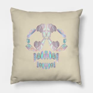 Aurora Crystal Skull Pillow