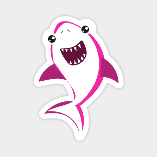 Cute Shark, Little Shark, Pink Shark, Sea Animal Magnet