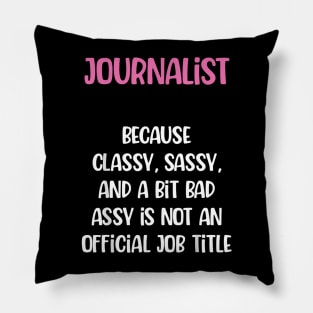 Journalist, Female Journalist Pillow