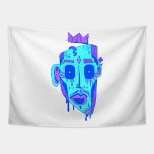 Blue Strange King Juan Tapestry