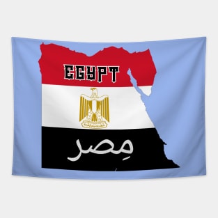 Egypt flag & map Tapestry