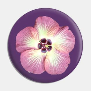 Grounded Tropical Flower Pin