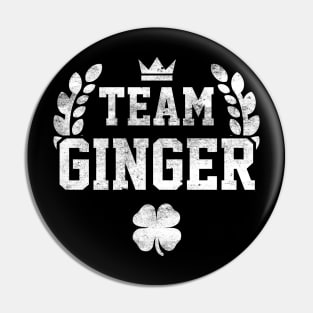 Team Ginger Irish Funny St Patricks Day Pin