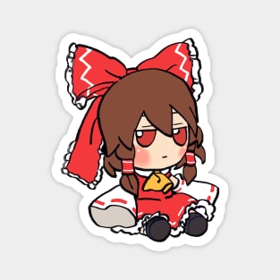 Mudwizard draws another reimu hakurei fumo plush / touhou memes Magnet