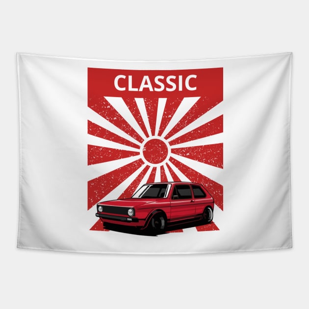 classic car Tapestry by artoriaa