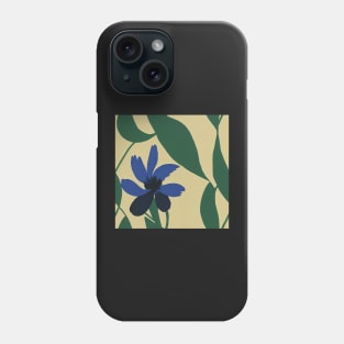 Beautiful Stylized Blue Flowers, for all those who love nature #201 Phone Case