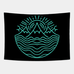 abstract mountain Tapestry