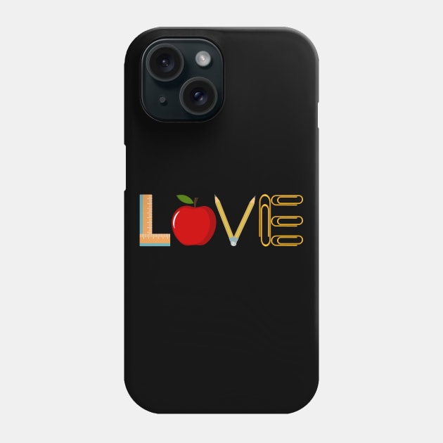 Teacher Appreciation Git - Graphic Love Design Phone Case by SiGo