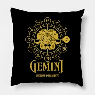 Gemini Zodiac Pillow