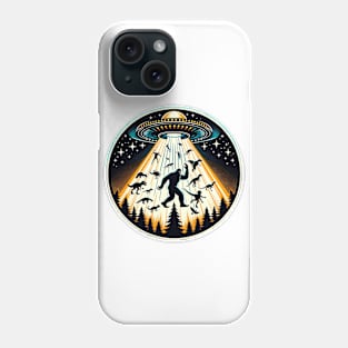 Mystical Alien Abduction and Bigfoot Encounter Adventure Phone Case