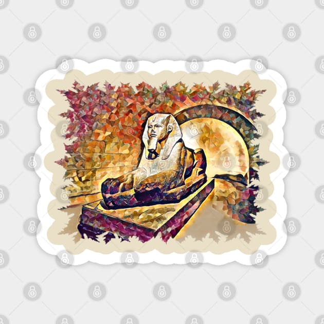 Sphinx of Giza Magnet by doniainart