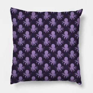 Purple Octopus Pattern Pillow