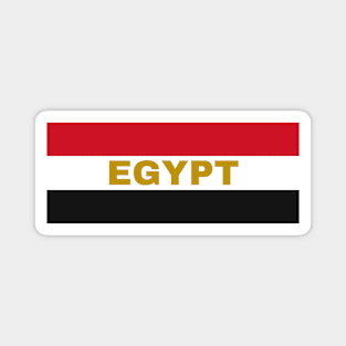 Egypt in Egyptian Flag Colors Magnet