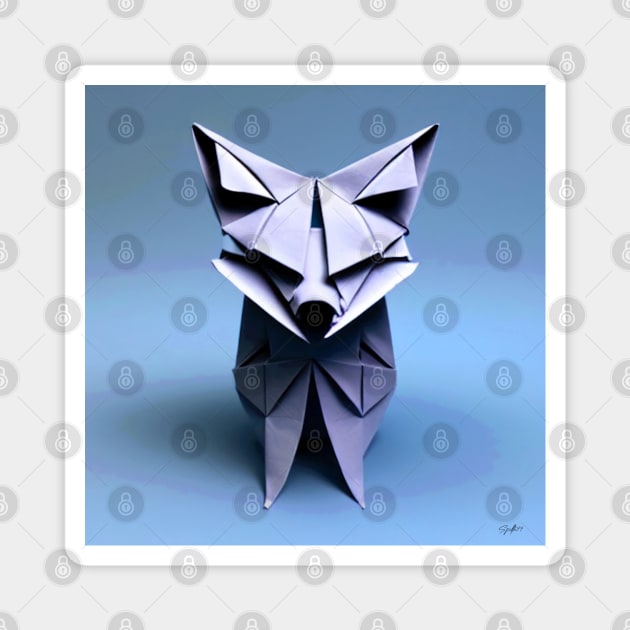 ORIGAMI FOX #001 Magnet by RickTurner