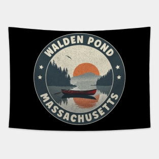 Walden Pond Massachusetts Sunset Tapestry