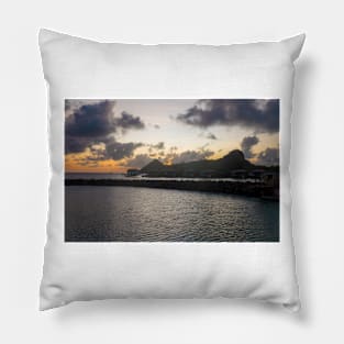 Pigeon Island Dusk Pillow