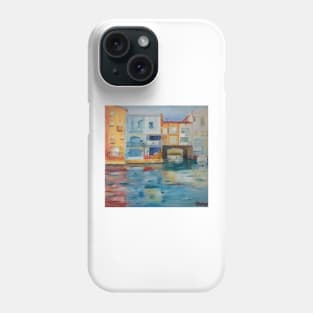 Houses on the canals in Empuriabrava Phone Case