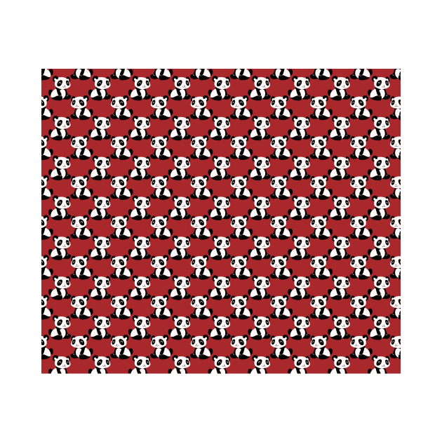 Red Panda Pattern by saradaboru