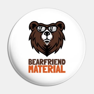 Bearfriend Material - Specially designed for gay bears Pin