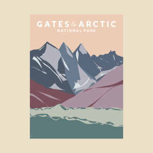 Gates of the Arctic National Park, Alaska Travel Poster T-Shirt