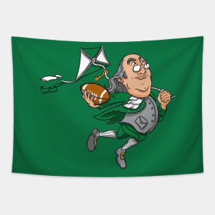 Philadelphia Eagles Ben Franklin Design Tapestry