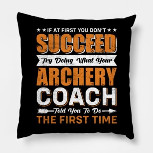 Archery Coach Pillow