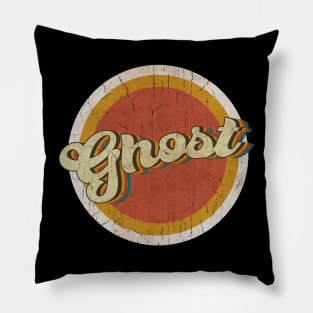 circle vintage Ghost Pillow