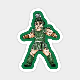 Spartans Michigan State University Sparty Mascot - Collage sports - Drawing style Magnet