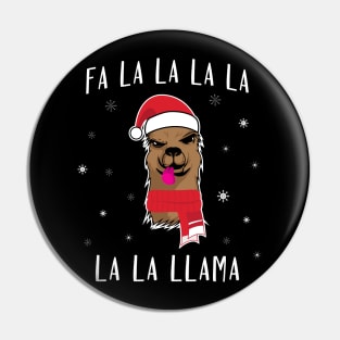 'Llama' Cute Llama Christmas Pin