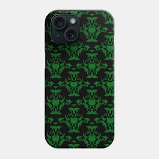 Ravens and Cauldrons Forest Green Phone Case