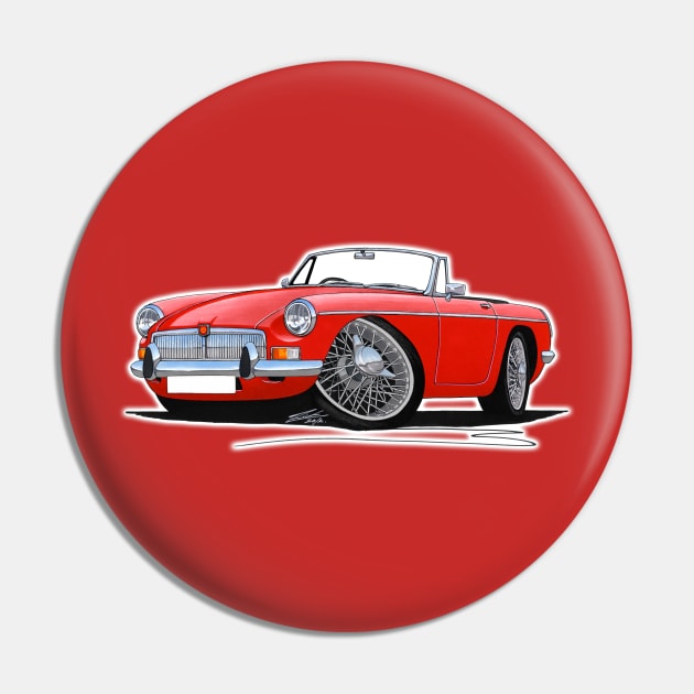 MGB Roadster Red Pin by y30man5