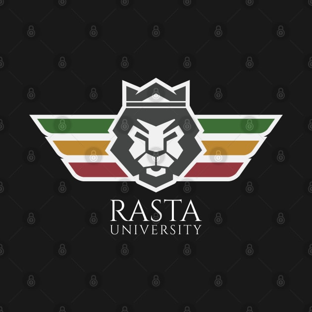 Rasta University Lion Rasta Colors Reggae by rastauniversity