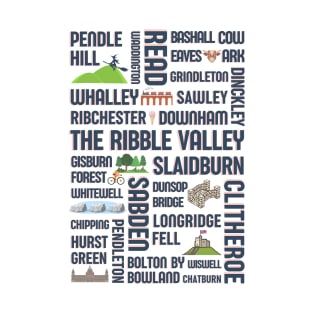 Ribble Valley - Pendle Hill - Lancashire towns - British tourism - Ex pat T-Shirt