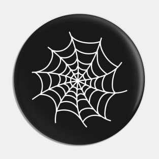 White Spider's Web on Black Pin