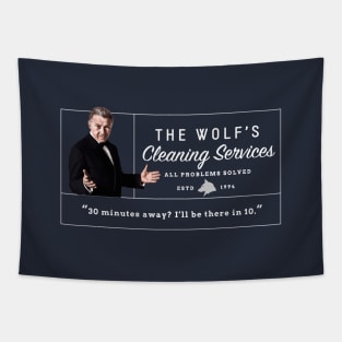 The Wolf's Cleaning Services - All problems solved - logo Tapestry