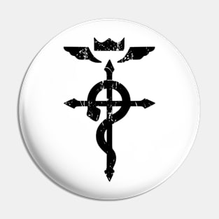 Fullmetal alchemist black logo Pin