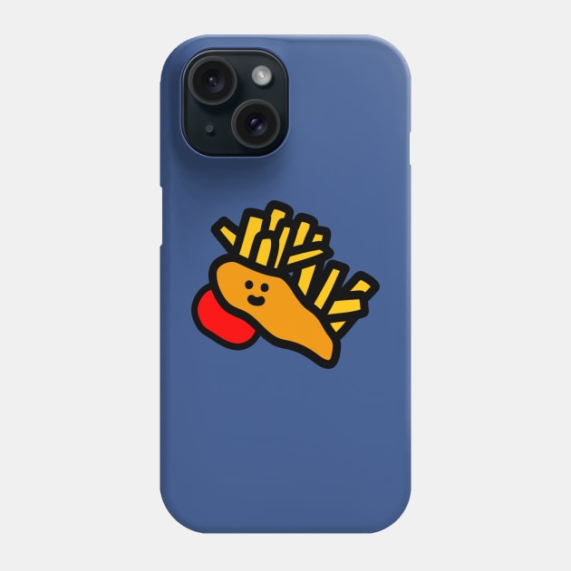 fish and chippies Phone Case by Dwarf's forge