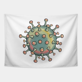 Pastel Virus Particles Tapestry