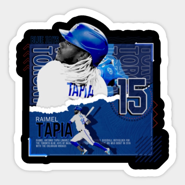 Raimel Tapia Baseball Paper Poster Blue Jays - Raimel Tapia